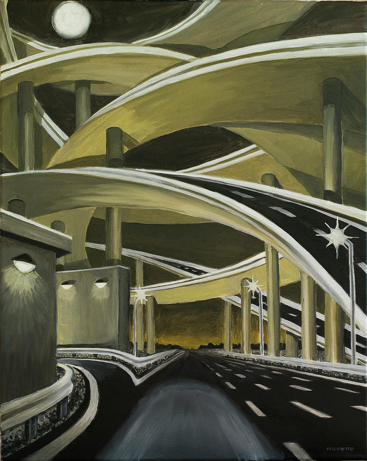 Overpassed Painting by Tommy Midyette