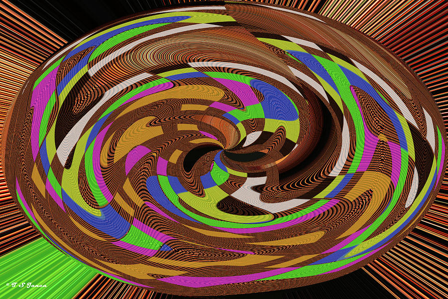 Ovoid Color Squares Digital Art by Tom Janca
