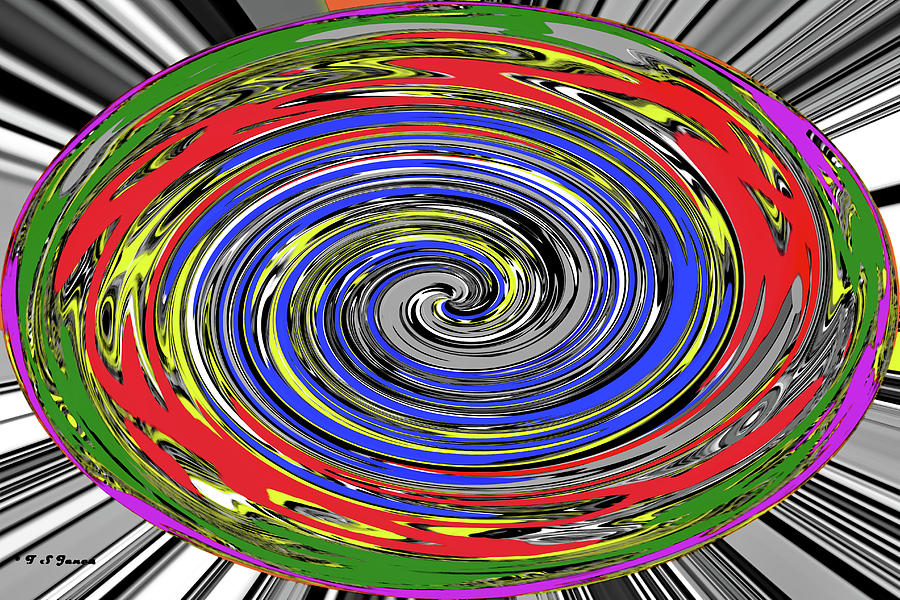 Ovoid Colors Abstract With A Twist Digital Art by Tom Janca