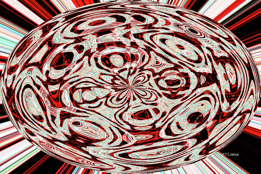 Ovoid Janca Abstract Digital Art by Tom Janca