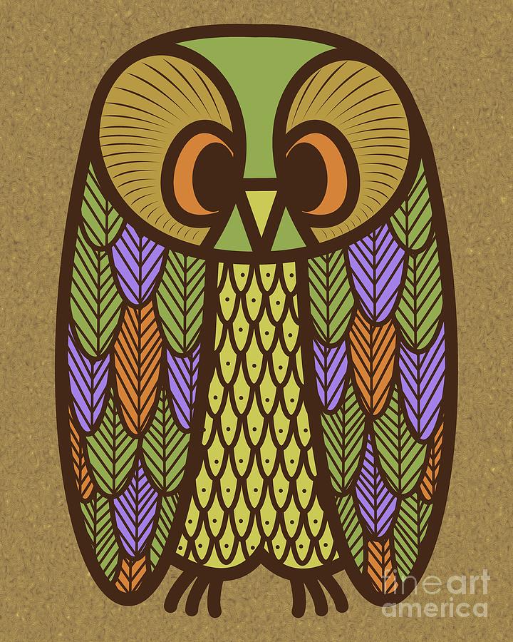 Owl 2 Digital Art by Donna Mibus