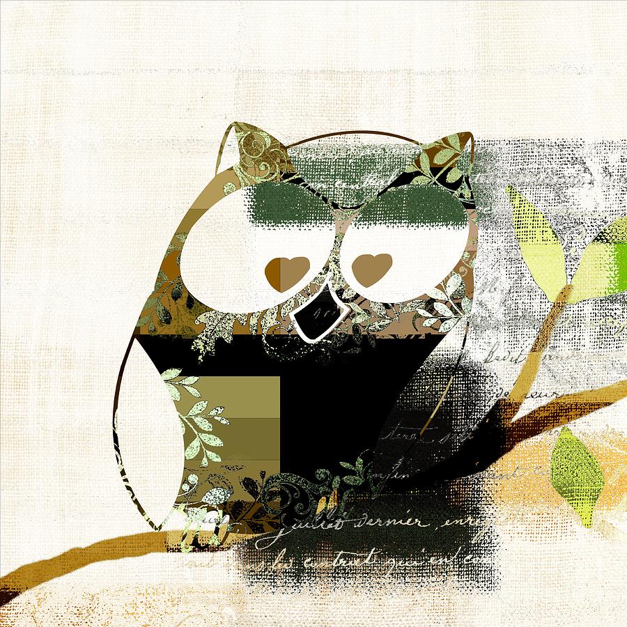 Owl Design - j164049167-v03 Digital Art by Variance Collections