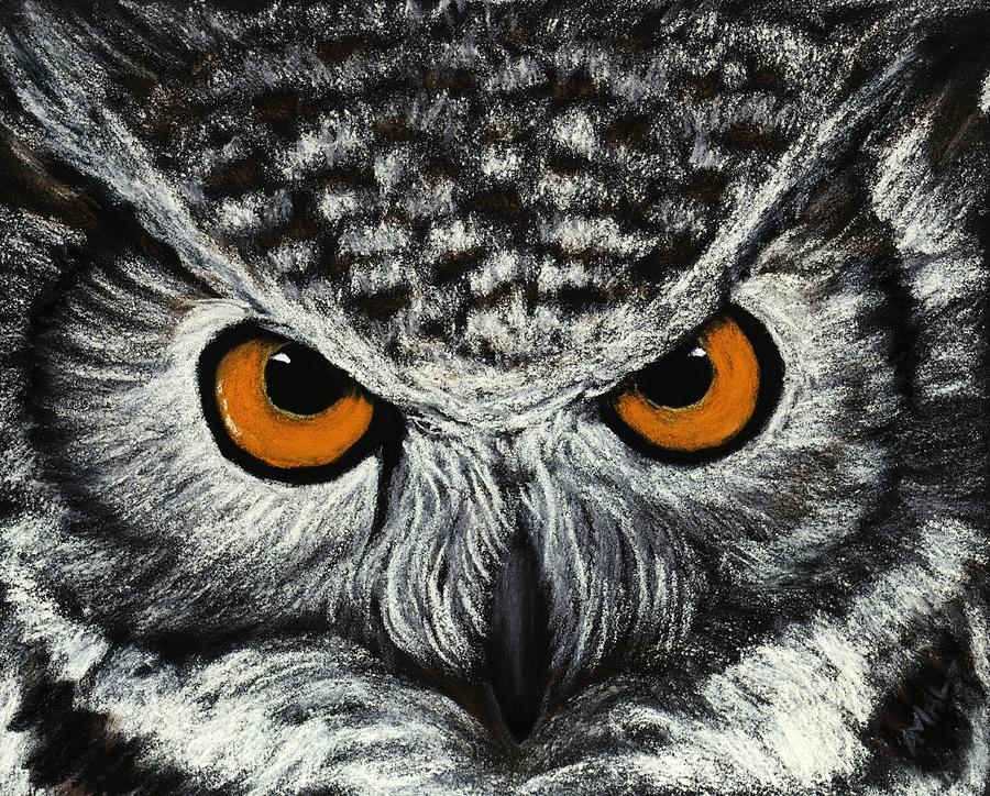 Winslow Homer Painting - Owl Eyes by Anastasiya Malakhova