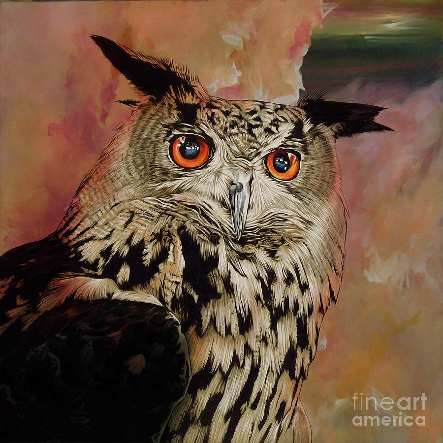 Owl Eyes Painting by Gull G