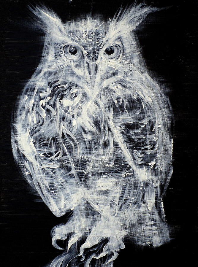 OWL Painting by Fabrizio Cassetta