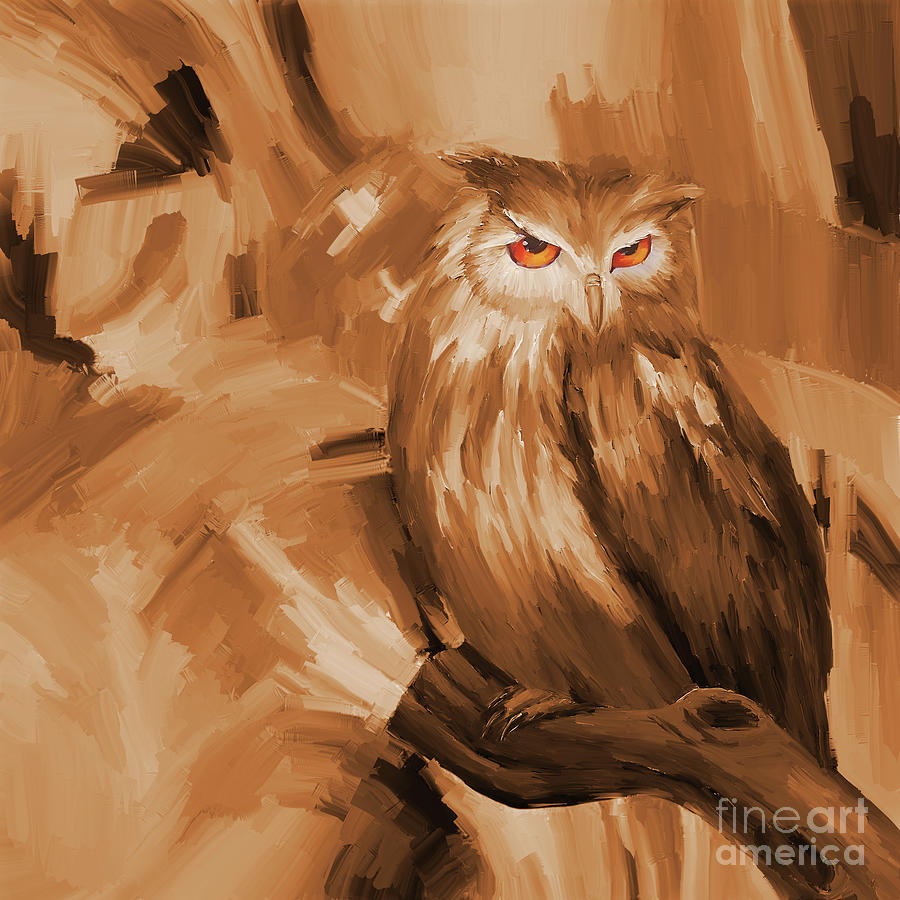 Owl  Painting by Gull G