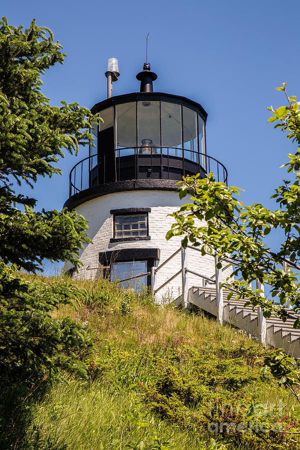 Owl Head Lighthouse near Rockland Maine Photograph by Dawna Moore Photography