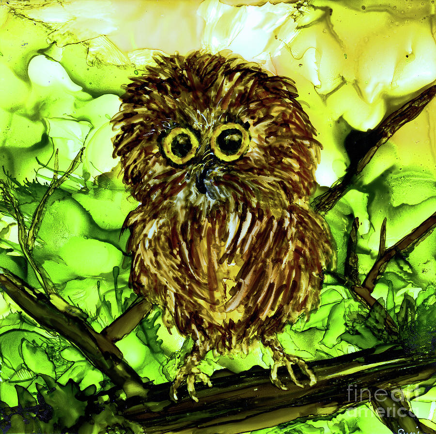 Owl Love You 2  Painting by Eunice Warfel