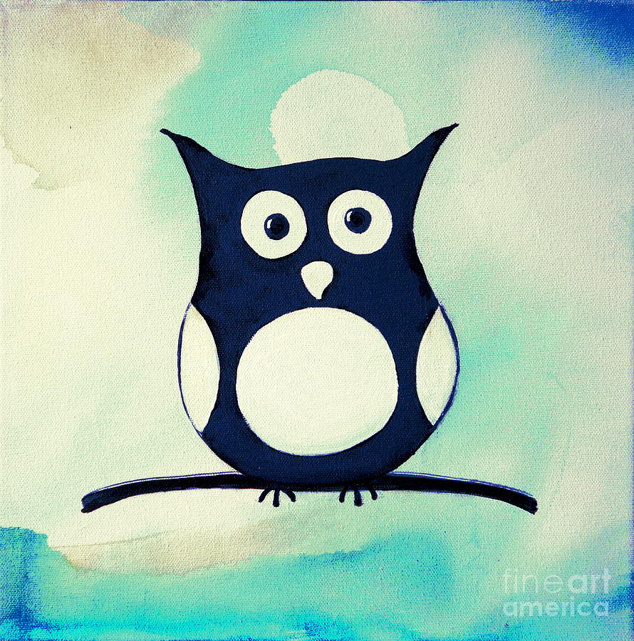 Owl Painting by Shiela Gosselin