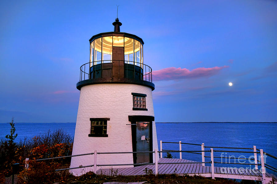 Owls Head Light Evening Photograph by Olivier Le Queinec
