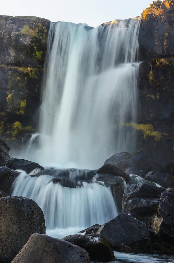Oxarafoss 1 - Oxara River Waterfall Photograph by Deborah Smolinske