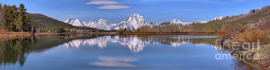 Oxbow Bend Extended Panorama Photograph by Adam Jewell