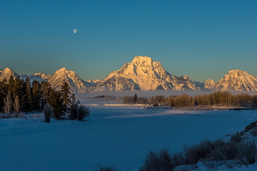 Oxbow Bend In Late Winter Photograph by Yeates Photography