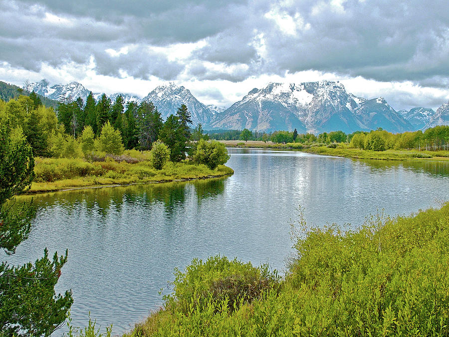 Oxbow Bend of the Snake River in Grand Tetons National Park, Wyoming Photograph by Ruth Hager