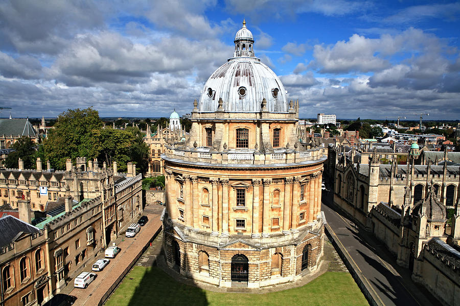 Architecture Photograph - Oxford library and spires by Paul Cowan
