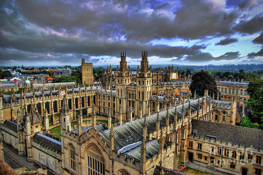 Architecture Photograph - Oxford University - All Souls College by Yhun Suarez