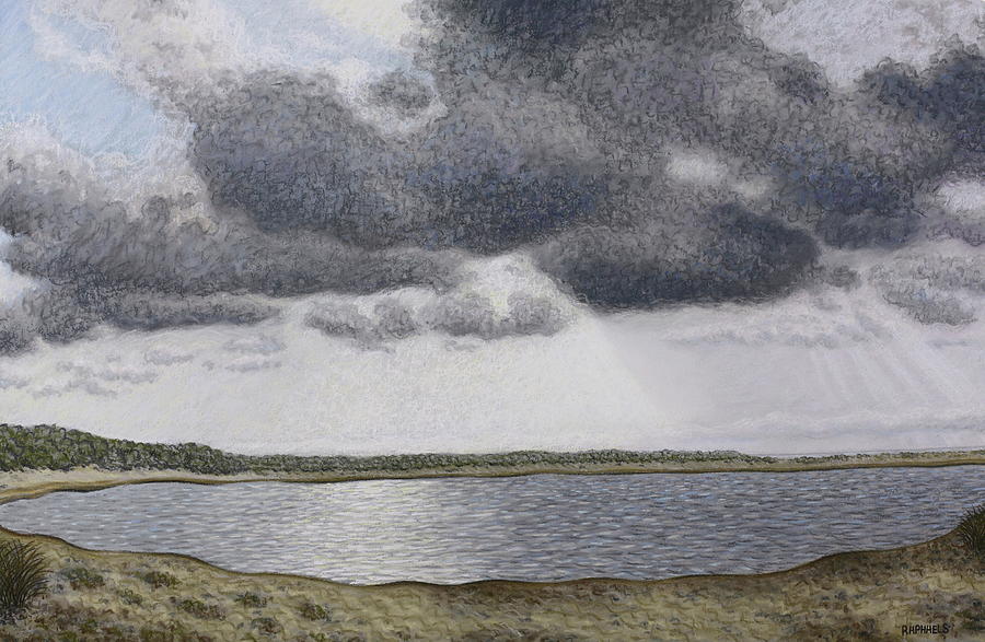 Raphael Pastel - Oye Platier, gray clouds by Raphael Seygnovert