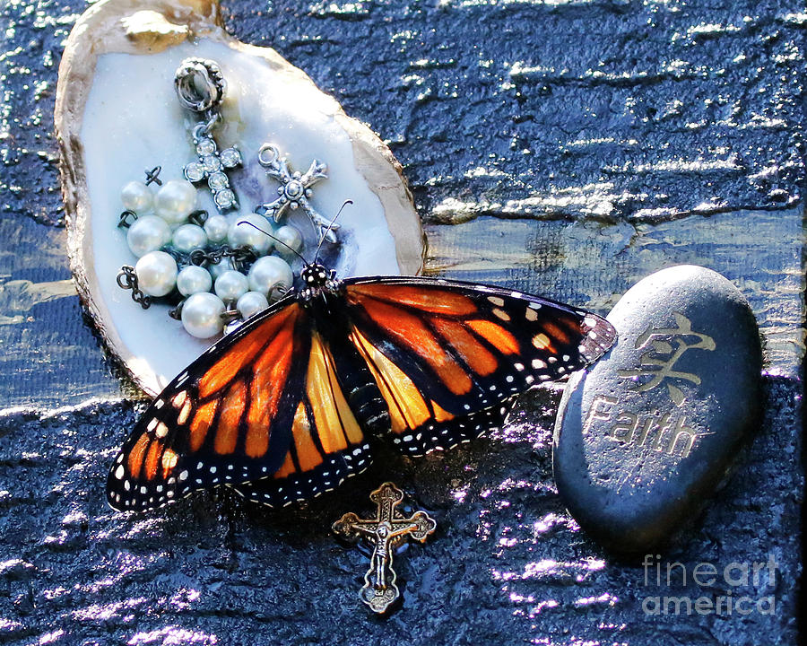 Oyster and Butterfly Faith  Photograph by Luana K Perez