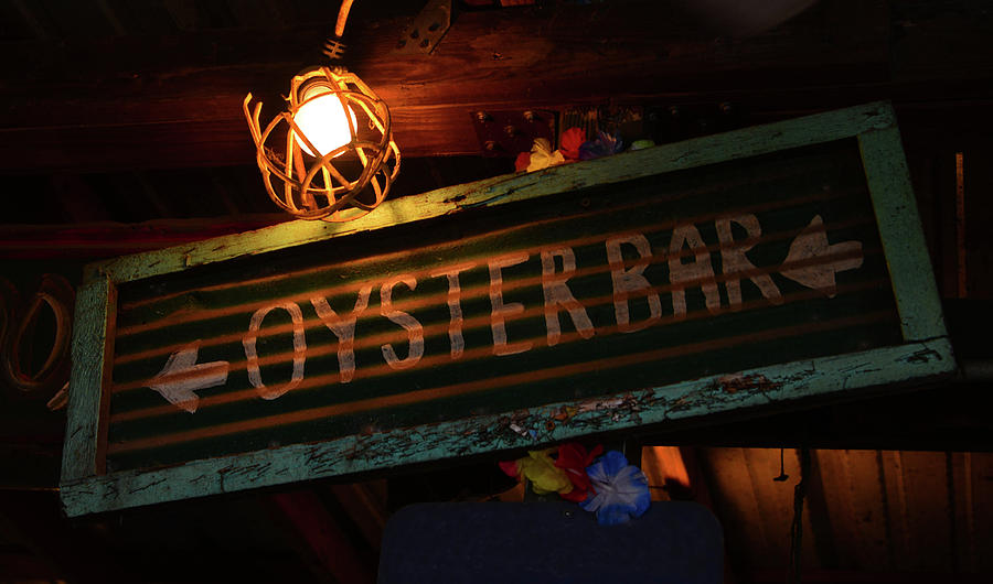 Oyster Bar sign Photograph by David Lee Thompson