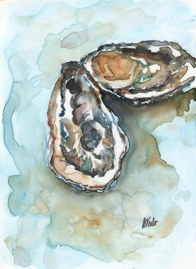 Oyster Painting by Bev Veals