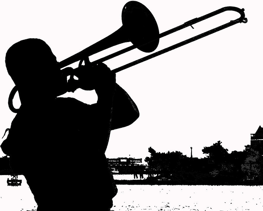 Oyster Fest Trumpet Mississippi River Photograph by Steve Archbold