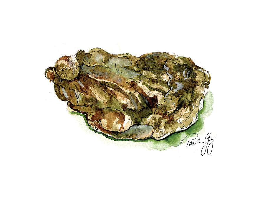 Oyster Painting by Paul Gaj