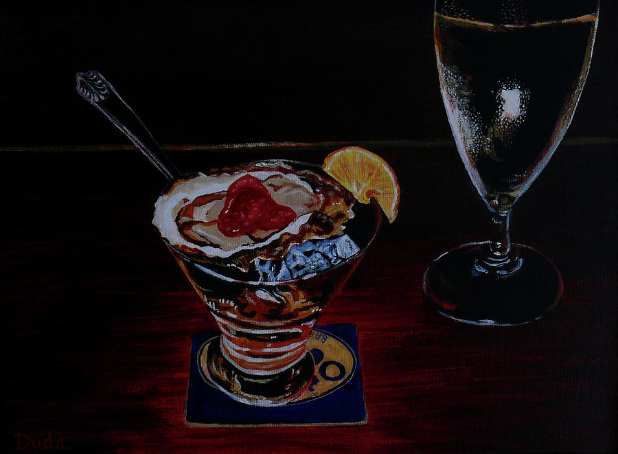 Oyster Shooter Painting by Susan Duda