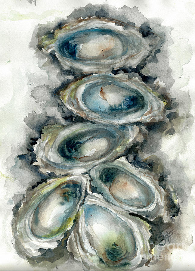 OysterScape01 Painting by Francelle Theriot