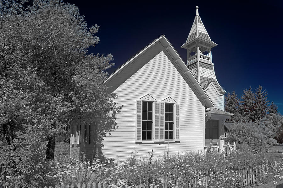 Oysterville church Photograph by Alan Kepler