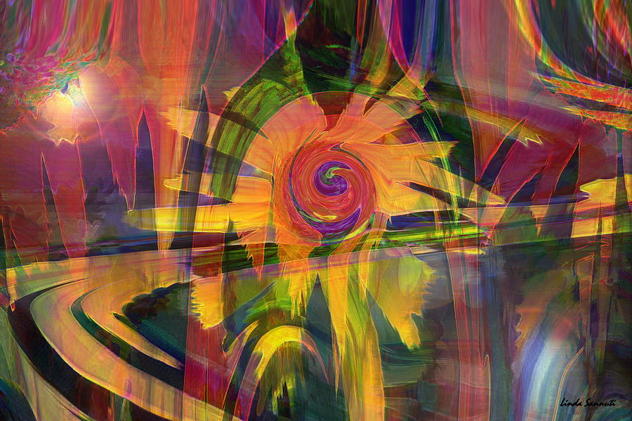 Oz and Poppies Digital Art by Linda Sannuti
