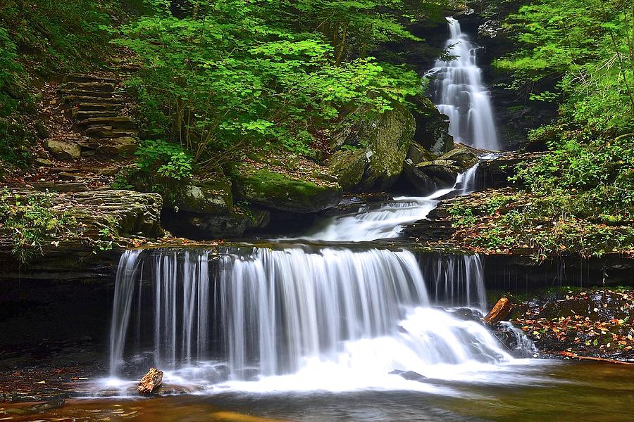 Ozone Falls of Ricketts Glen Photograph by Frozen in Time Fine Art Photography