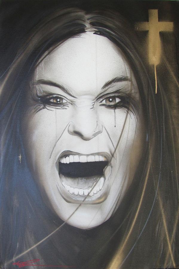 London Painting - Ozzy by Christian Chapman Art