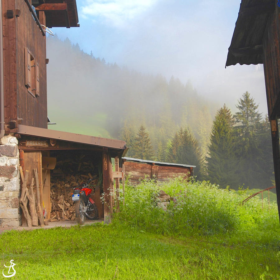 P 276 Morning mist in the village by Sarah-l Singer P 276 Morning mist in the village by Sarah-l Singer