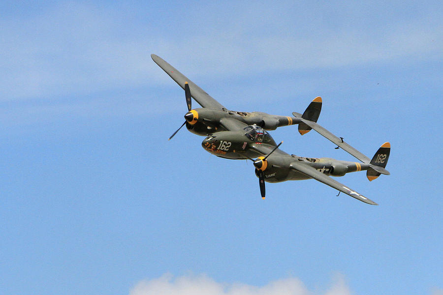 P-38 in Flight Photograph by Shoal Hollingsworth