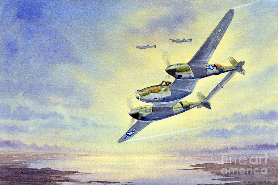 P-38 Lightning Aircraft Painting