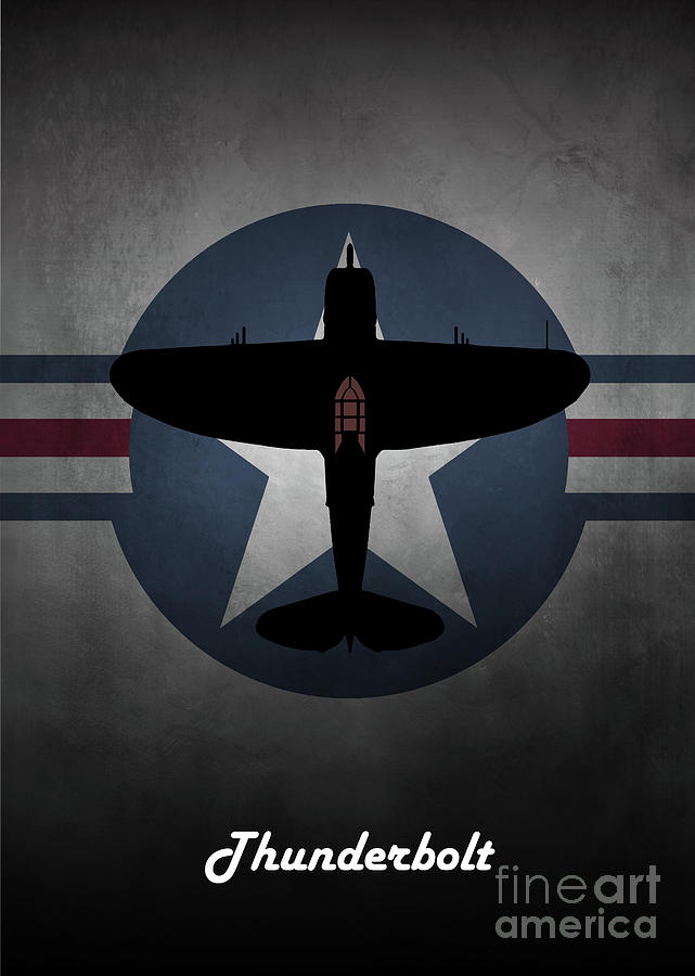 P-47 Thunderbolt USAF Digital Art by Airpower Art