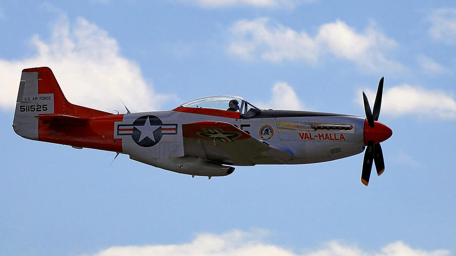 P-51 Mustang flyby Photograph by James Anderson - Pixels