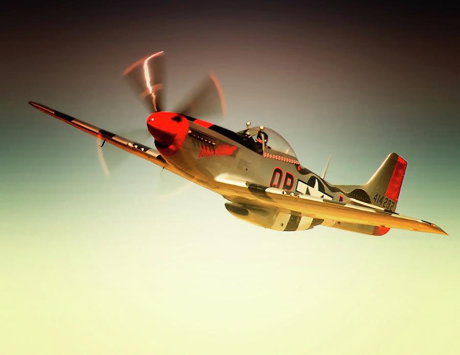 Airplane Photograph - P-51 Mustang Man O War by Gus McCrea