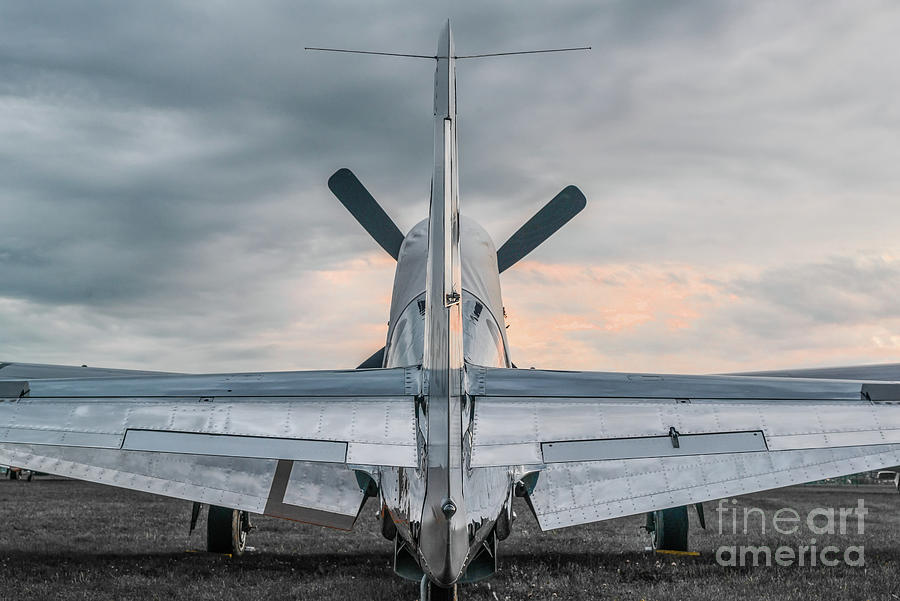 P-51 resting for the night Photograph by Paul Quinn