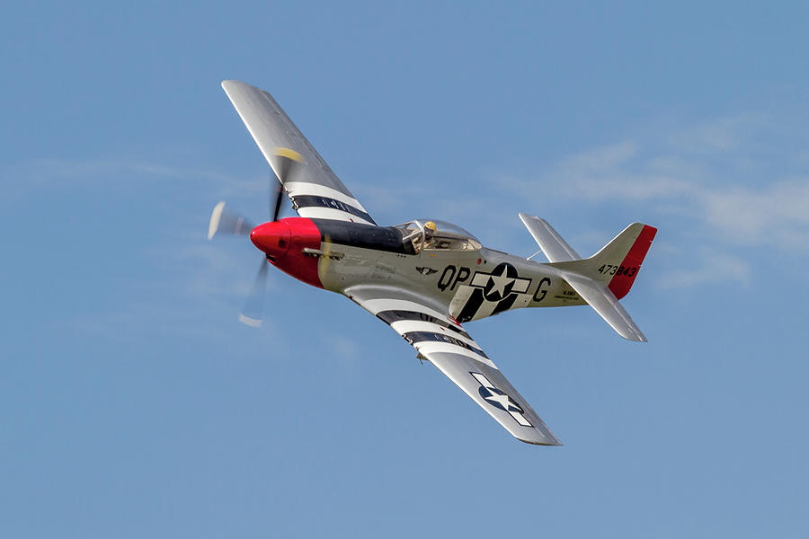 P-51D Mustang Flypast 3 Photograph by Bill Lindsay - Fine Art America