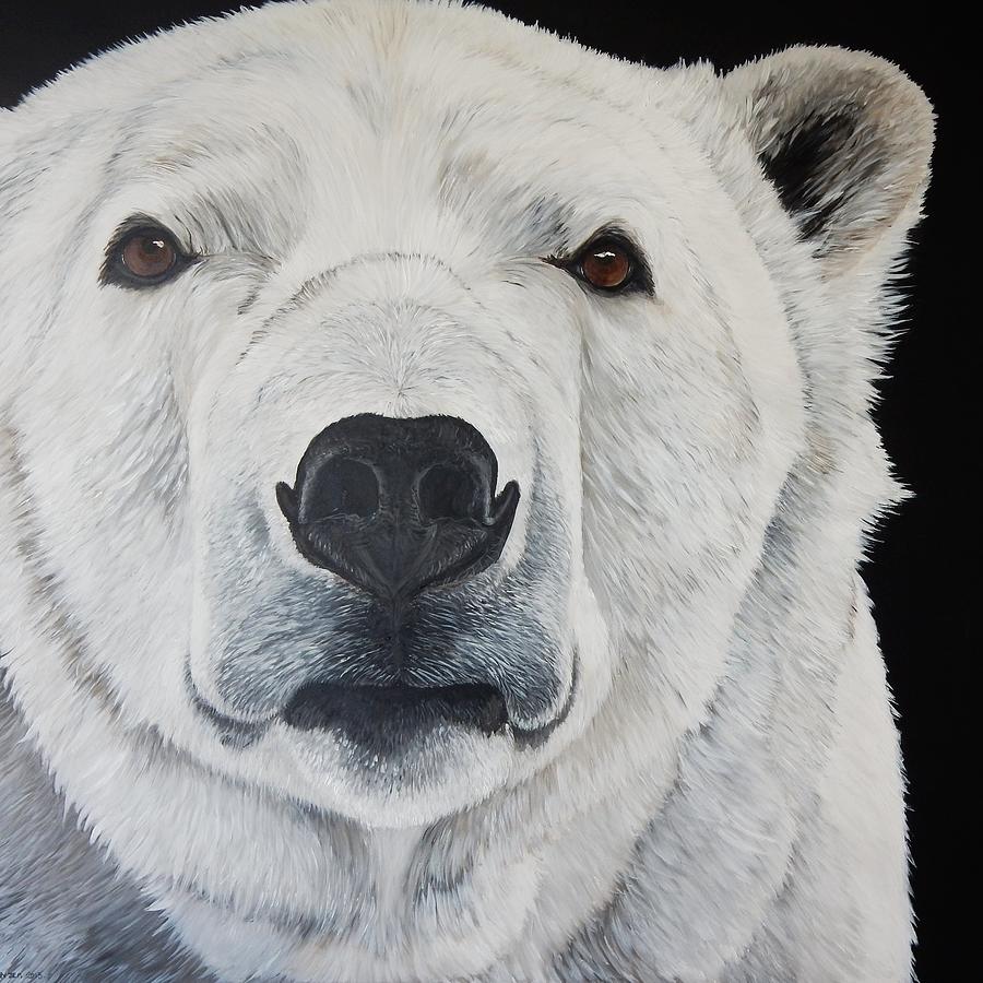 P Bear Painting by Bente Jepsen | Fine Art America