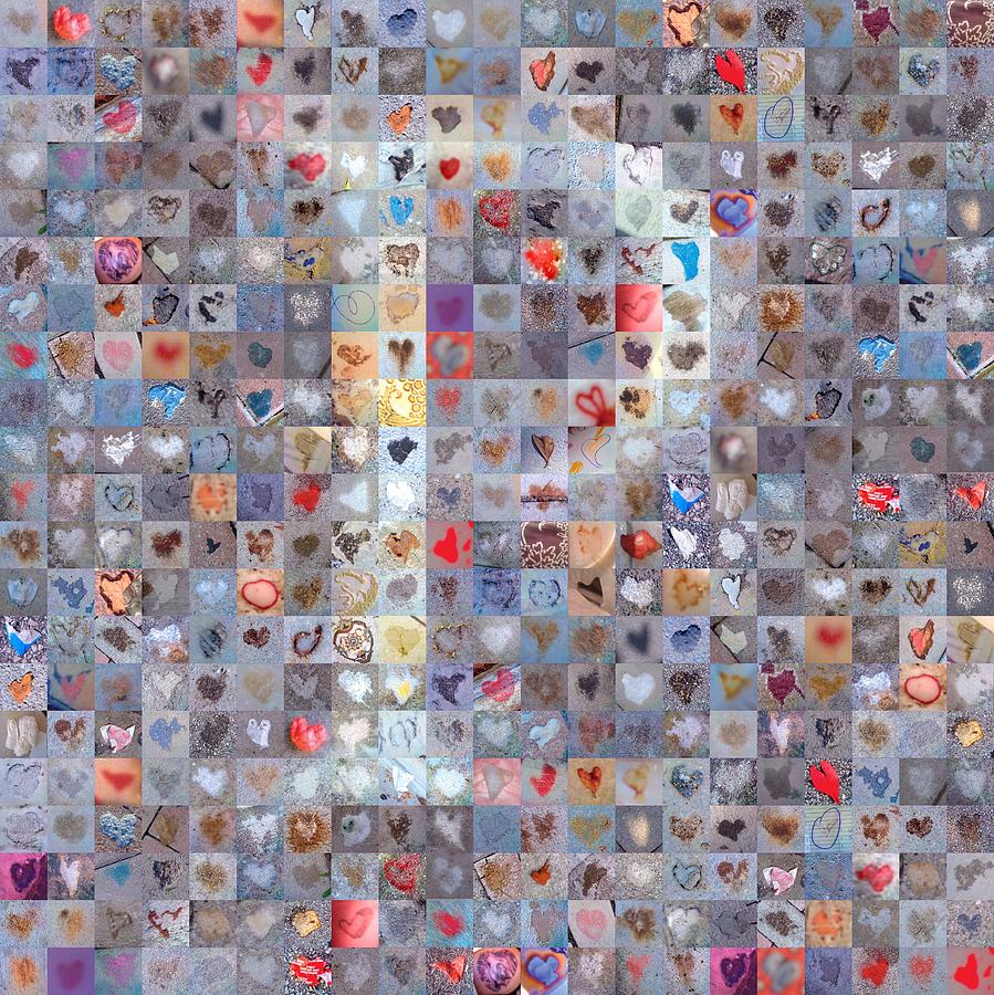 P in Confetti Digital Art by Boy Sees Hearts