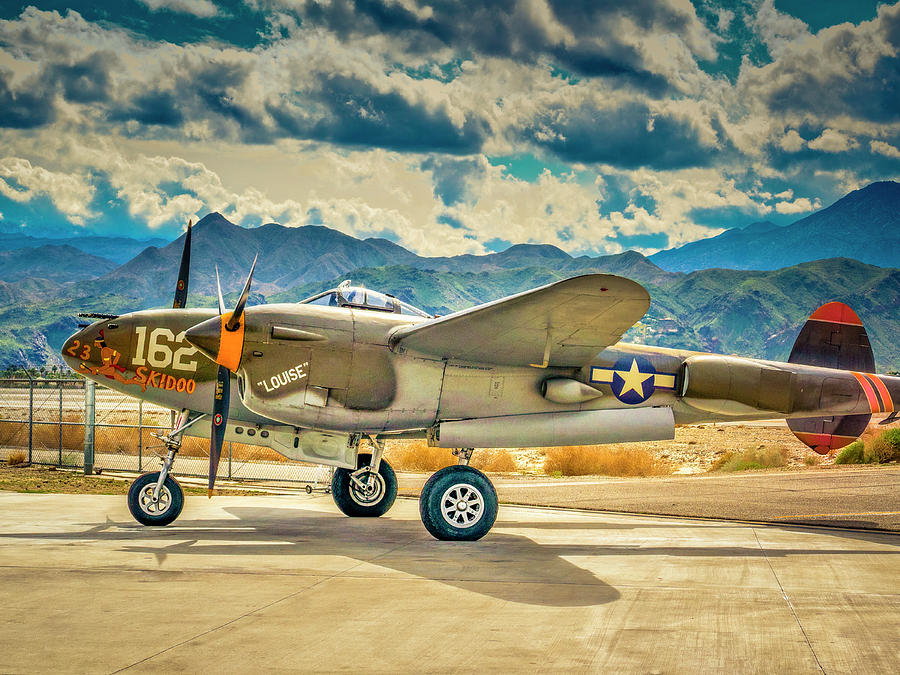 P38 Fly In Photograph by Sandra Selle Rodriguez