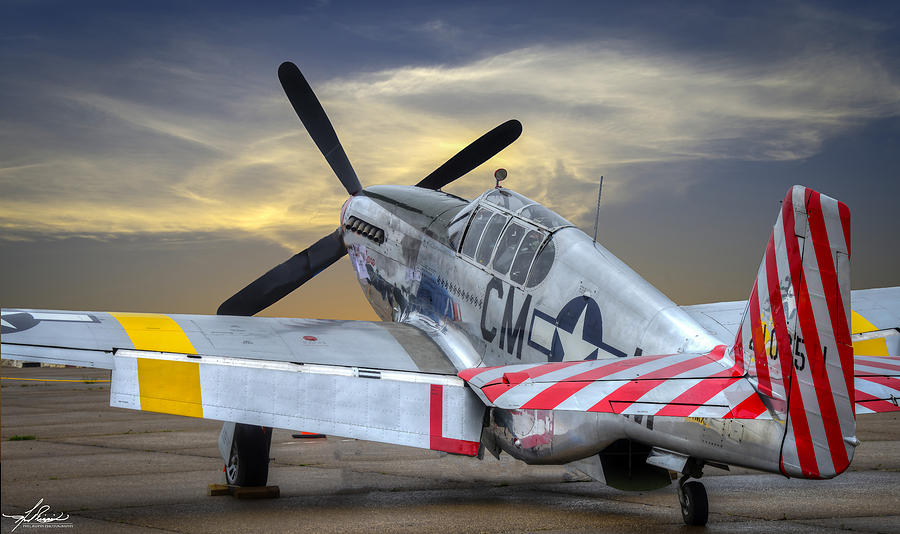 Vintage Photograph - P51-B Mustang by Phil And Karen Rispin
