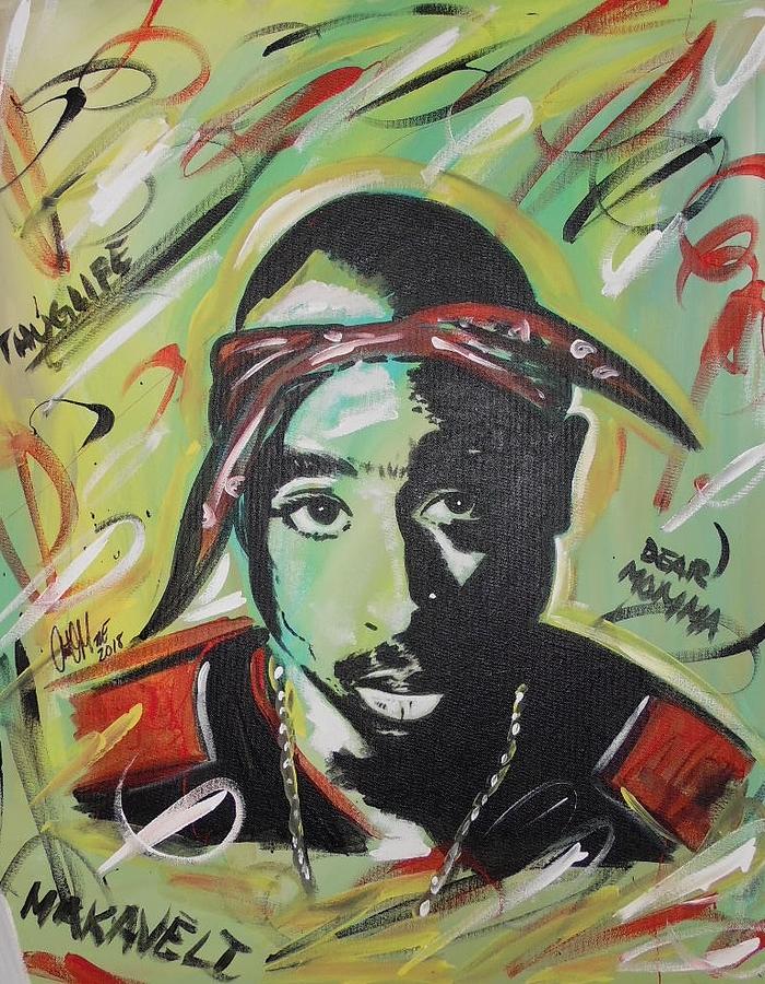 Pac Mentality Painting by Antonio Moore