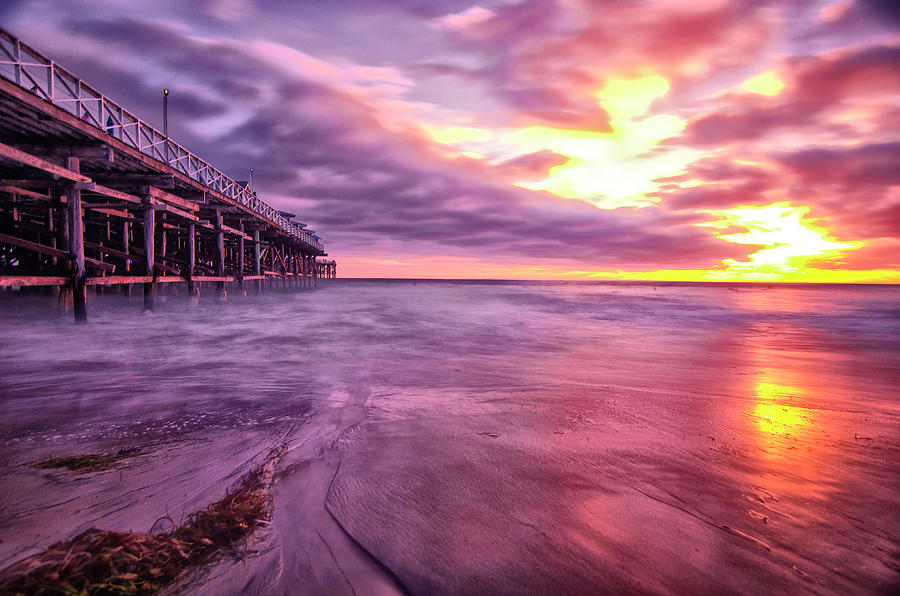 Pacific Beach Pier Photograph by Lawrence Knutsson