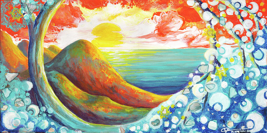 Pacific bliss Painting by Valerie Graniou-Cook
