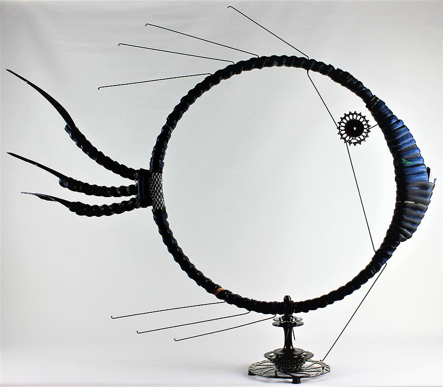 Fish Sculpture - Pacific Blue by Michael Ediza Fish Sculpture - Pacific Blue by Michael Ediza