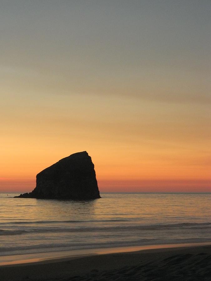 Pacific City Rockn Sunset Photograph by Gallery Of Hope 