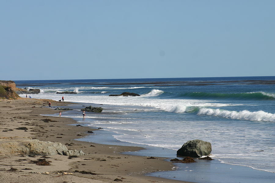 Beach Photograph - Pacific Coast California Waves by Sara Srubar